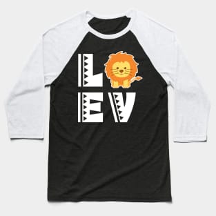 Cute love lion t shirt funny lion lover gifts for kids Baseball T-Shirt